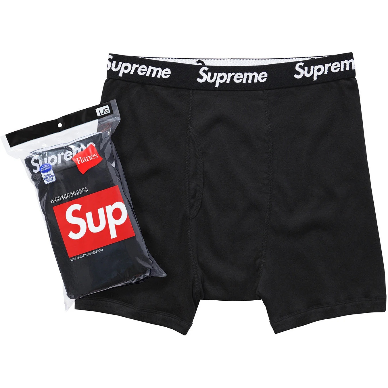 Supreme®/Hanes® Boxer Briefs (4 Pack) view 6